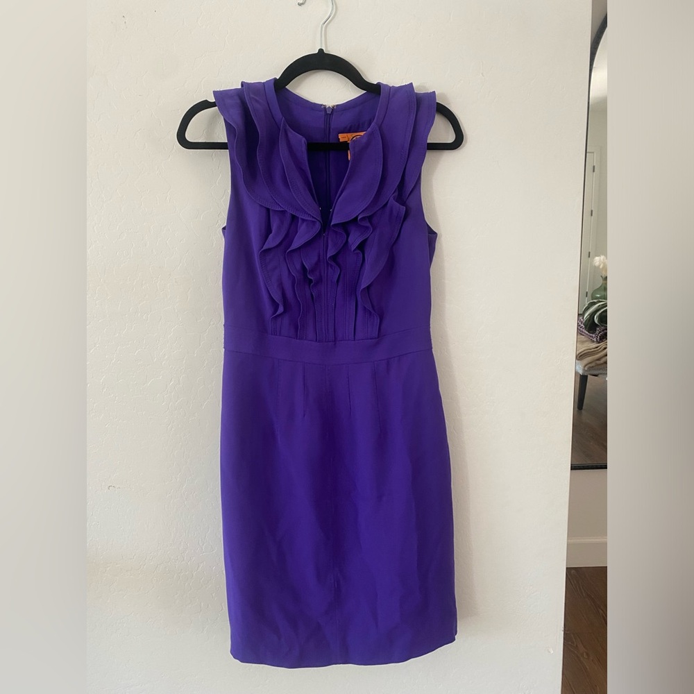 tory burch purple dress, size 4